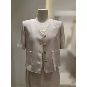 [SOUP](의정부점) 브이넥 크롭 반팔 자켓 (SC5TJ80)