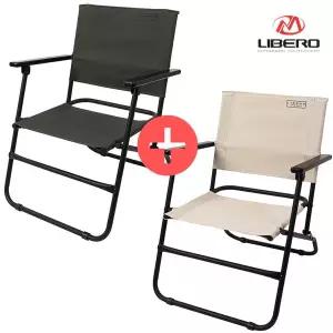 [아웃도어스/리베로]1+1 바코 폴딩 체어 2개 세트