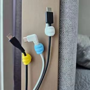 핸드폰 충전기선 정리 스몰 엄지 후크 소품샵 DsG4+7ABT