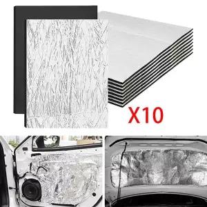 호환  자동차 방음재 단열 매트 열 차단 고무 폼 자동차 트럭 도어 후드 트렁크용 간편 적용