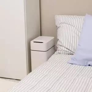 다룸 스마트 자동 센서 미니 쓰레기통 10L 냄새차단 인테리어 날개형 휴지통