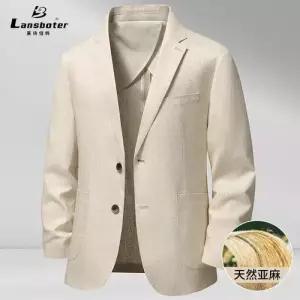 남자 캐주얼 린넨 레이시버트 정장 싱글 상의 통기성 코트 재킷 봄여름 CH2