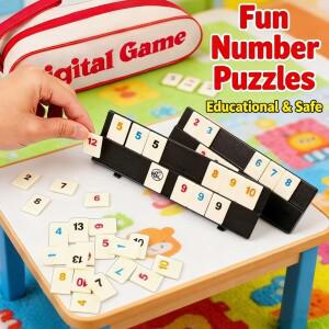 빠르게 진행되는 럼미 타일 클래식 보드 게임 2-4인용 이스라엘 마작 디지털 가장 인기 있는 파티 휴대용