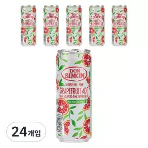 돈시몬 착즙 스파클링 자몽에이드, 330ml, 24개