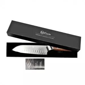 라쿠친 67겹 다마스커스 산도쿠 명품 식도 고탄소 스테인레스 합금 9Cr18 코어스틸