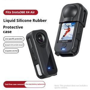 고품질 부드럽고 내구성 있는 실리콘 인스타360 X4 에어 카메라 바디 보호 케이스 및 렌즈 적합