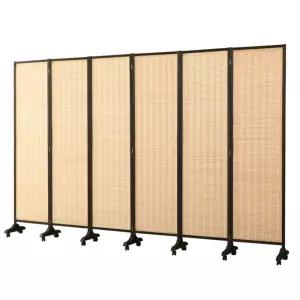 가림막 파티션 사무실 칸막이 공간분리 가벽 라탄 실내