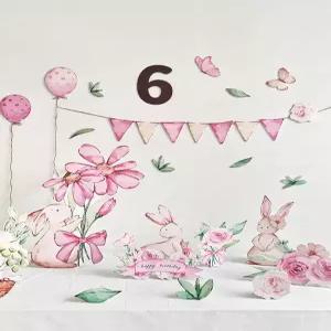 생일파티 포토존 돌상 현수막제작 첫돌 생일상 파란 숫자