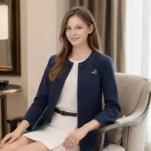 [마르조][3종] ICN라운드넥 8부 스판자켓_RDSFJ033