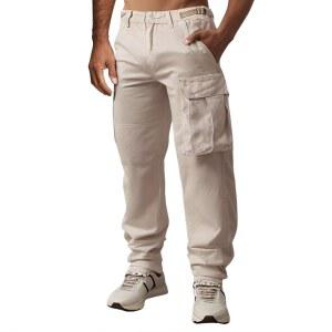 [vigerkar] 카고 팬츠 남성용 큰 사이즈 바지 가을 얇은 워크 아웃도어 바텀스 남녀공용 빠른 건조 캐주얼 포켓 포함 스웨트 심플 겨울복, 스타일리시한 올시즌 긴 선물