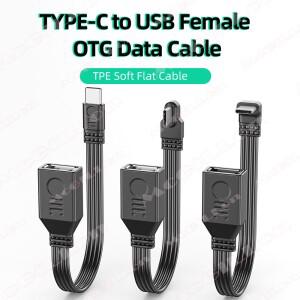 USB C to A 어댑터 OTG 케이블 90도 타입 남성 2.0 여성 (맥북 프로  호환  노트북 태블릿 PC용)