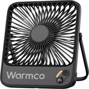 Warmco 10000mAh 휴대용 여행용 선풍기 7인치 최대 24시간 런타임 초박형 조용한 충전식 배터리 작동식