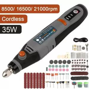 추지석 드릴 연마석 35W 무선 전기 미니 조각 드릴링 연마 펜 금속 USB 충전식 Dremel