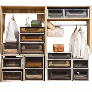 투명 서랍 수납함 옷장 정리 확장형 대용량 플라스틱