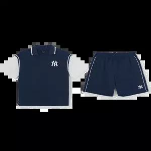 MLB 키즈 스포티브 바시티 레이어드 티셔츠세트 뉴욕양키스 NAVY 7AS1V0363 50NYS