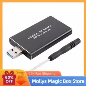 미니 USB 3.0 to MSATA SSD 박스 6Gbps 하드 드라이브 케이스 무선 PCI-E 30*30/50