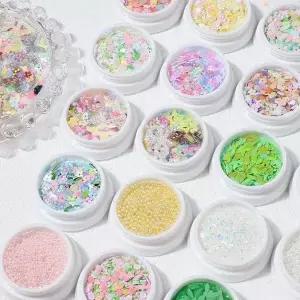 플라워 스팽글글리터 4종 혼합글리터 벚꽃글리터 플라워글리터