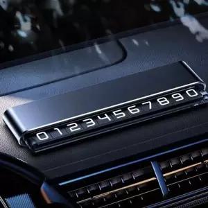 차량용 주차 번호판 자동차 주차 번호판 슬라이드 듀얼 알루미늄