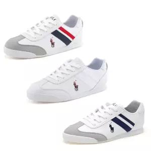 [롯데백화점]폴로랄프로렌 EMMONS 화이트 스니커즈 캐쥬얼 단화 운동화 3종택1 RFS11163,11165,11166 2CM