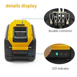 TPCELL 7.5/9Ah 디월트 호환 플렉스볼트 20V/60V 교체 배터리 DCB609 DCB547용