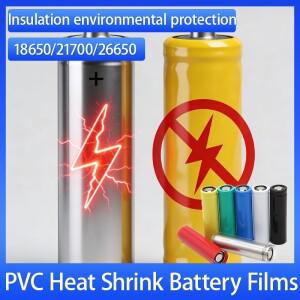 25-1000개 프리컷 PVC 열수축 필름 18650/21700/26650 배터리용 안전 셀 팩 조립을 위한 절연 슬리빙