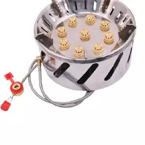 강염 캠핑용 강염버너 9구 기본 휴대용 스토브 야외