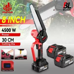 컷쇼 컷소 컷쏘 8인치 브러시리스 전기 톱 무선 오일 체인 Makita 18V 배터리 핀 디지털 디스플레이 목공