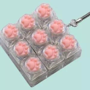 플유 캣츠 LED 딸깍이 키링 랜덤 낱개 1개 딸각이 키보드 키캡 테트리스 피젯토이 신기한 손 장난감