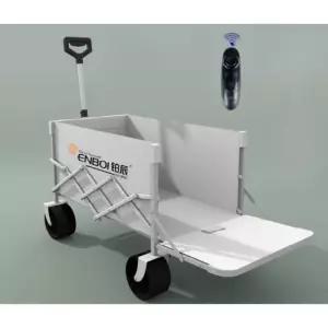 캠핑 전동 왜건 리모컨 카트 수레 트레일러 전동웨건 형 미니블랙