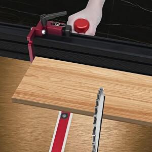 고정 각도 기어 변속 구멍이  마이터 게이지 목공 T 트랙 자 알루미늄  핸들 테이블 쏘