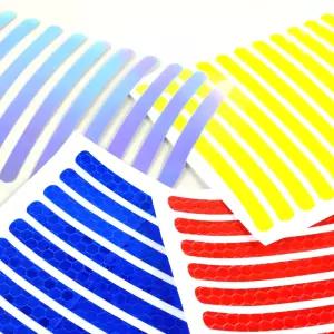 고휘도 야광 휠 반사스티커 타이어 데칼 튜닝 홀로그램 스티커