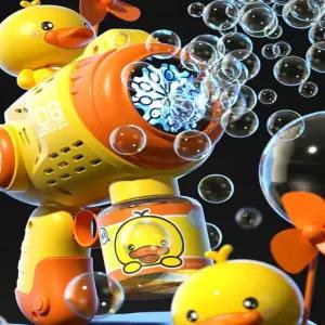 LED 바람개비 오리 러버덕 자동버블건 연발비누방울총 비누방울놀이 버블건 놀이공원 어린이날선물