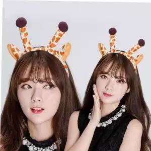 생일머리띠 TBZ 파티행사소품 기린뿔 동물머리띠 할로윈용품 파티소품