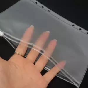 다이어리지퍼백 6공 A5 다이어리 반투명 현금 지퍼 문구덕후 저축