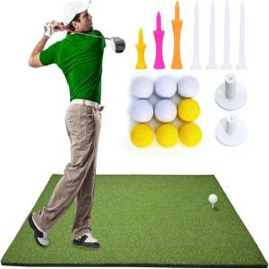 베르디그라스 골프 타격 매트 4.92x3.84피트 실내외 연습용 고탄성 인조 잔디 31mm 충격 흡수 EVA 베이스