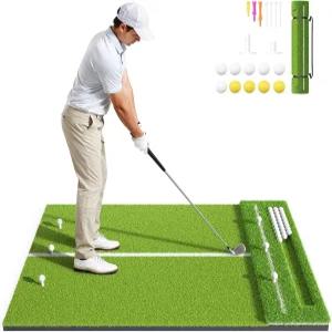 골프 매트 야외 실내 연습용 31mm 타격 뒷마당 차고 시뮬레이터 치핑 드라이빙을 위한 9개의 티와 10개의