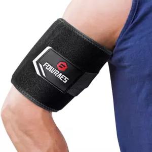 이두근 건염 지지 삼두근 스트랩 를 위한 팔 소매 스포츠 근육 긴장 및 남녀용 보호대 블랙 스몰