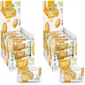 레니 앤 래리 더 컴플리트 크림 샌드위치 쿠키 바닐라 식물성 단백질 5g 팩당 6개 12개들이 상자 2개들이