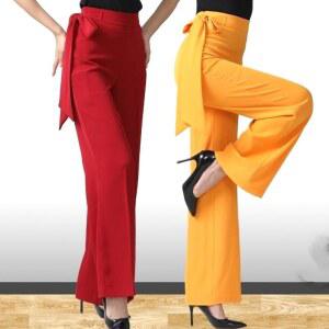 하이웨스트 볼룸 팬츠 댄스 라틴 와이드 바지 라인댄스 플레어 여자 통바지