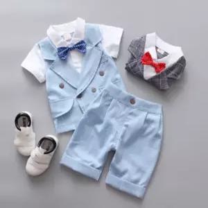 팜므 결혼식 유아정장 아동 남아 아기 돌아기 나비넥타이 반팔상하복설날