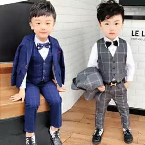 팜므 남아정장 유아 아동 남아 아기 돌아기 체크정장 세트설날