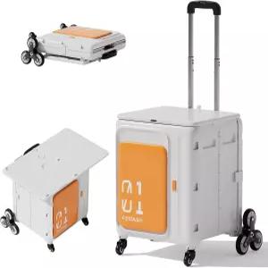 오늘날 계단 오르기 바퀴가 달린 접이식 롤링 유틸리티 카트 전면 개방형 대형 교사 조절 가능한