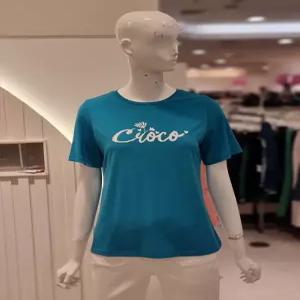 [크로커다일레이디]로고 플라워 아트윅 티셔츠 CLEMTS902_ESS