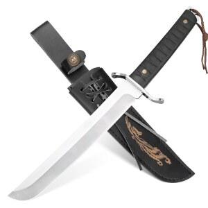 일본산 탄토 고정 칼날 칼, 풀탕 사무라이 야외 캠핑용 부시크래프트 생존 사냥, 남성 여성 수집가를 위한 선물