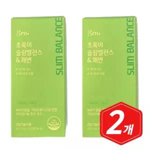 GRN 초록이 슬림밸런스 쾌변 60캡슐 x 2개 중년 시니어 남자 여자 녹차 추출물
