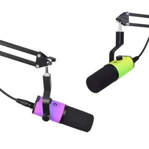 조절식 마이크 ZX-777 PRO 노이즈 캔슬링 XLR 다이나믹 마이크+스탠드+베이스 컴퓨터/사운드 카드/휴대폰