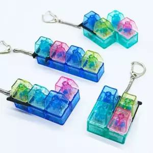 불빛키보드 키링 딸깍이