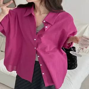 [제작] 컬러링 아사면 리얼루즈핏 셔츠 87522 빅사이즈 여성의류