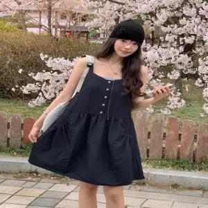 [제작] 엘리오 데님라이크 논페이드 뷔스티에 원피스 87403 빅사이즈 여성의류