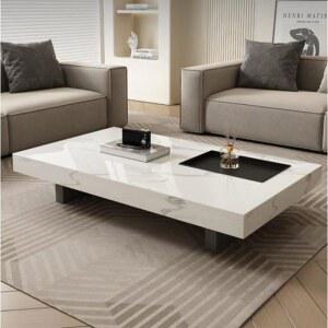 대형 대리석 테이블 좌식 낮은 소파 다도 탁자 인테리어